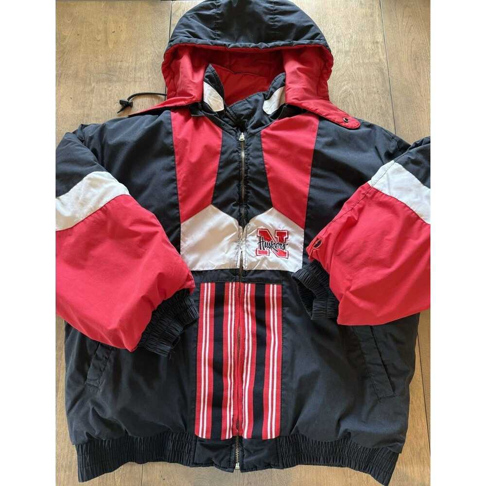 Vintage 90s Pro Player Nebraska Huskers Reversible Jacket Men’s Size L